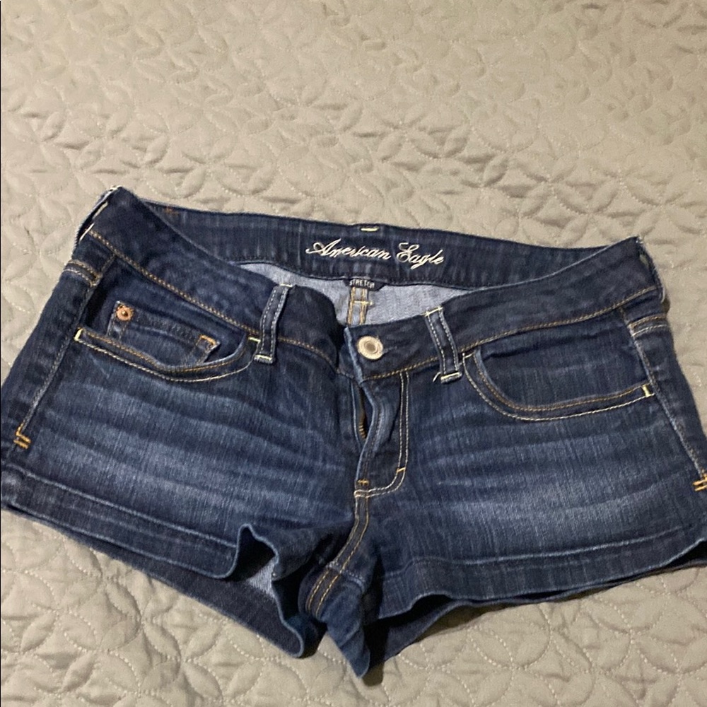 American Eagle Outfitters Dark Blue Jean Shorts